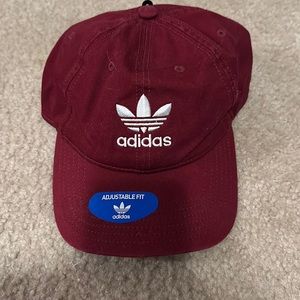 Maroon adidas cap